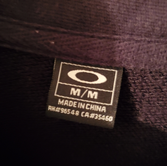 Men's Black Oakley Zip-Up Jacket - Picture 6 of 7